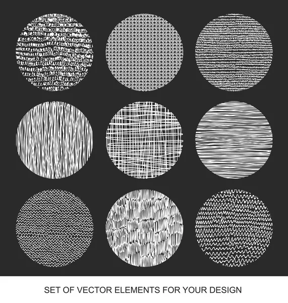 Colección de texturas, pinceles, gráficos, elementos de diseño. Mano - — Archivo Imágenes Vectoriales