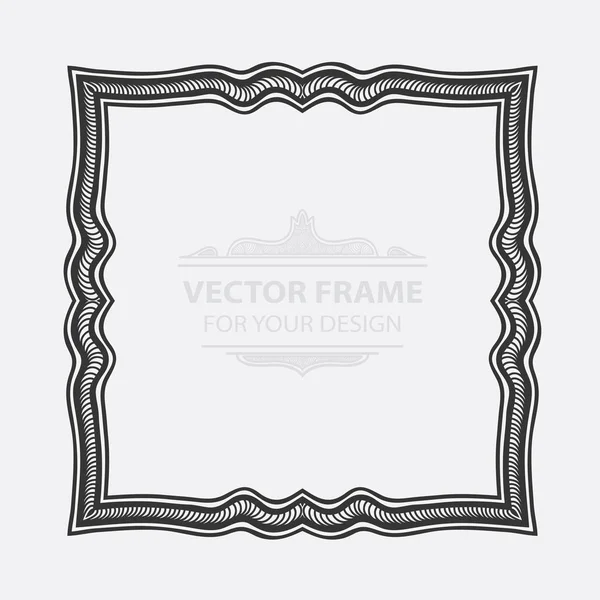 Vintage vector set retro frame, tarjetas. Grabado floral real de — Vector de stock