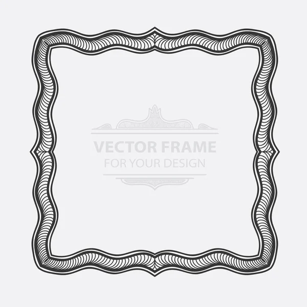 Vintage vector set retro frame, tarjetas. Grabado floral real de — Vector de stock