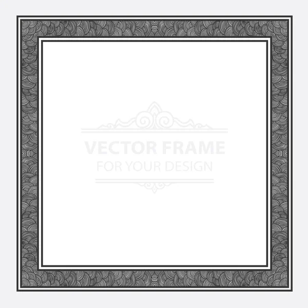 Conjunto de vetores vintage quadro retro, cartões. Gravura real floral de — Vetor de Stock