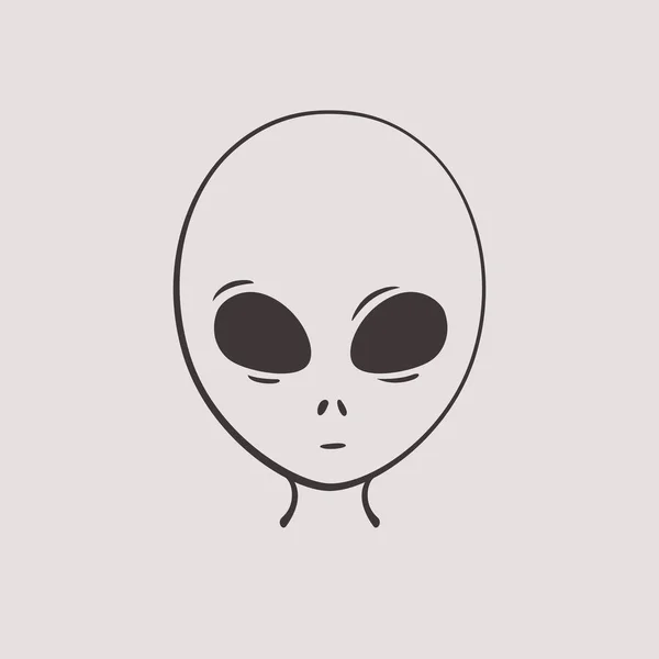 Grafische portret buitenaardse teleporting van Ufo. Geïsoleerde beelden voor T-shirts op witte achtergrond. Hand getekende vectorillustratie — Stockvector