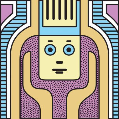 Vektör soyut doku tasarım, parlak poster, afiş. Festival arka planda Neo Memphis tarzı renkli dekoratif duvar kağıdı illustratio