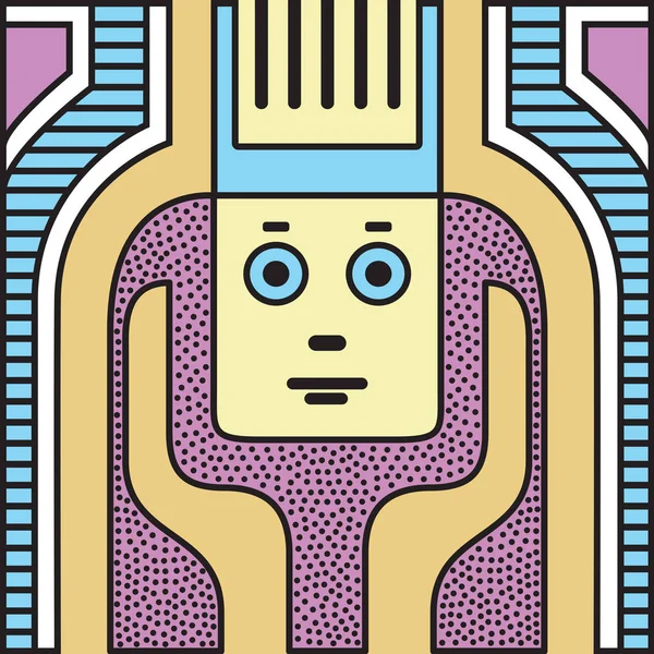 Vektör soyut doku tasarım, parlak poster, afiş. Festival arka planda Neo Memphis tarzı renkli dekoratif duvar kağıdı illustratio