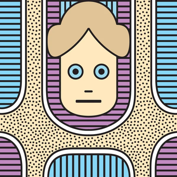 Vektör soyut doku tasarım, parlak poster, afiş. Festival arka planda Neo Memphis tarzı renkli dekoratif duvar kağıdı illustratio