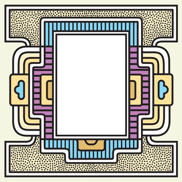 Marco vectorial Gráficos de arte. marcos dinámicos elegante fondo blanco geométrico. elemento para invitaciones de diseño, tarjetas de regalo, folletos de folletos . — Vector de stock