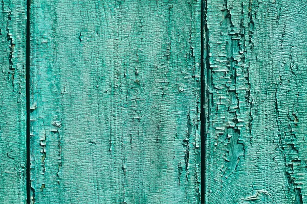 Textura de madeira vintage antiga. Uma parede pintada de verde e azul. Tinta rachada. Grunge fundo colorido para o projeto. Foto stock — Fotografia de Stock