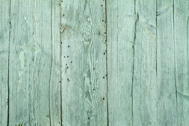 Antik antika ahşap doku. Boyalı yeşil, mavi duvar. Kırık boya. Grunge tasarım için arka plan renkli. Stok fotoğraf