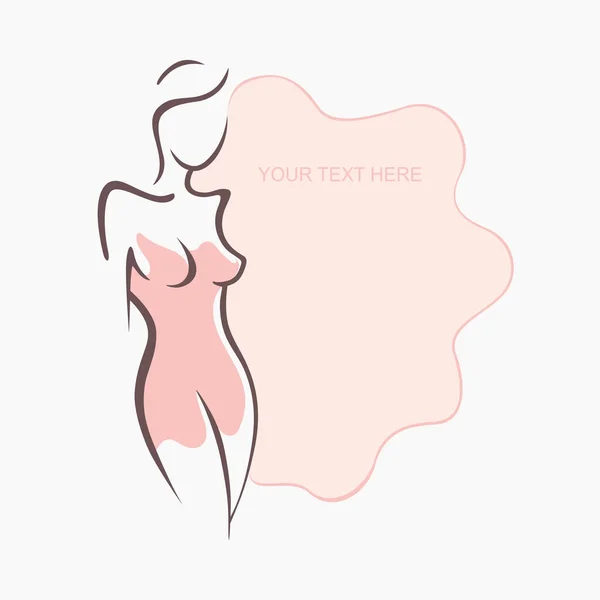 Güzel bir poz pembe elbiseli seksi kız. Moda ve güzellik. Vecto