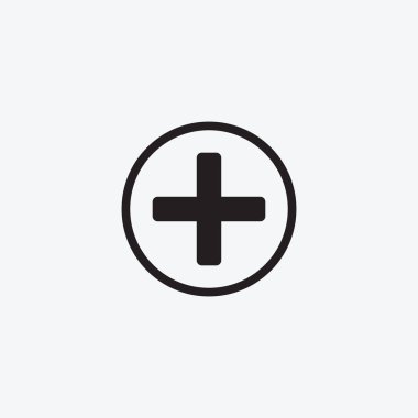 Simge grafik resim işareti Ayrıca, tıp. Web tasarımı için siyah ve beyaz piktogram. Düz vektör çizimler, logo