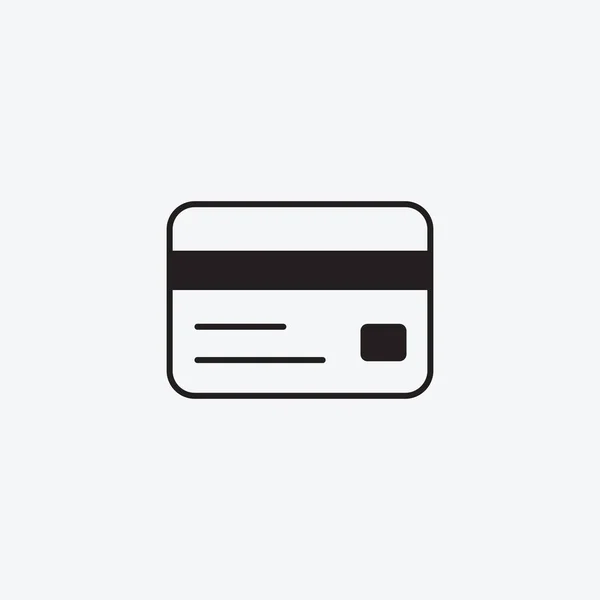 Ikonen grafisk kreditkort, pengar, banken. Svart och vitt piktogram för webbdesign. Vector platt illustrationer, logotyp — Stock vektor