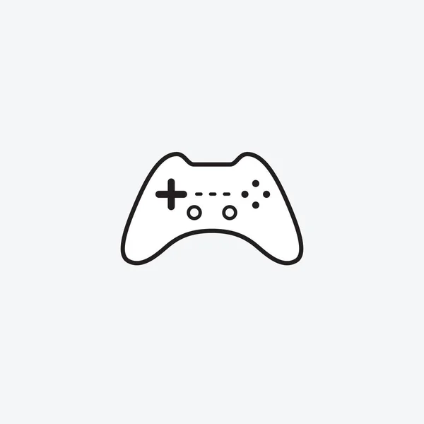 Jeu joystick pour la console isolée icône mobile web plat. Illustration vectorielle. Logotype, logo — Image vectorielle