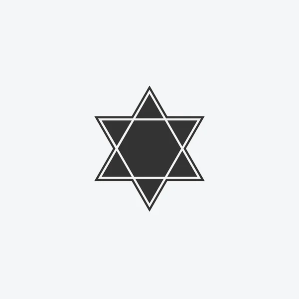 Estrella aislado icono móvil web plana. Vector abstracto geométrico, ilustración gráfica. Logotipo logo — Vector de stock