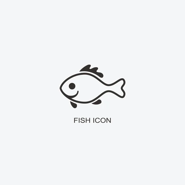 Rybí logo šablona pro design. Ikona rybí restaurace — Stockový vektor