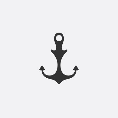 Çapa amblemi. Şablon denizci simgesi. Deniz sembol sembolü. Bir yat kulübü, seyahat acentası vektör Illustration. seyahat Tema. Grafik logo, logo tasarımı için