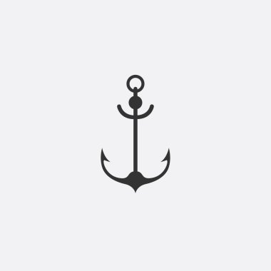 Çapa amblemi. Şablon denizci simgesi. Deniz sembol sembolü. Bir yat kulübü, seyahat acentası vektör Illustration. seyahat Tema. Grafik logo, logo tasarımı için