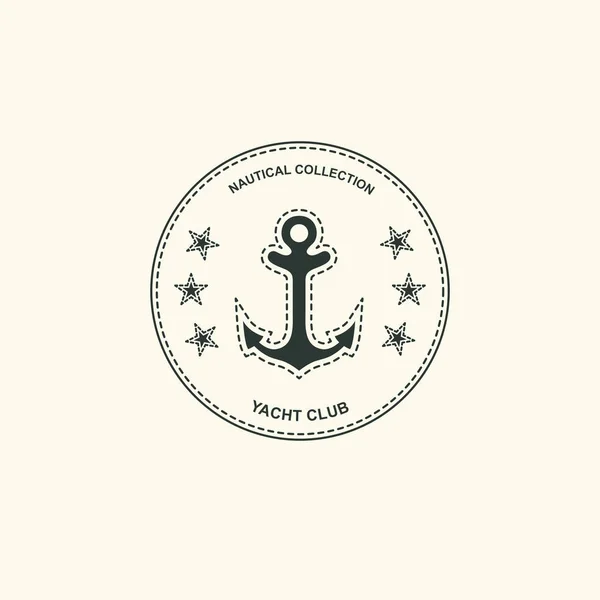 Морський і морський типографський значок і елемент дизайну. Шаблон f — стоковий вектор