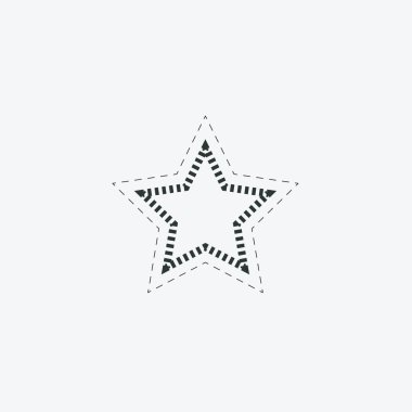 Yıldız izole düz web telefon simgesi. Vektör grafik illüstrasyon.