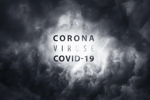Warning Scary Covid Virus World Pandemic Coronavirus Covid19 Wuhan City — Stock Photo, Image