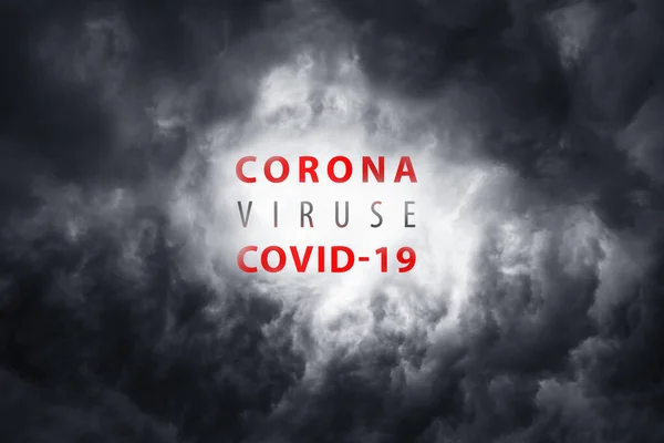 Mise Garde Contre Virus Effrayant Covid Pandémie Mondiale Coronavirus Covid19 — Photo