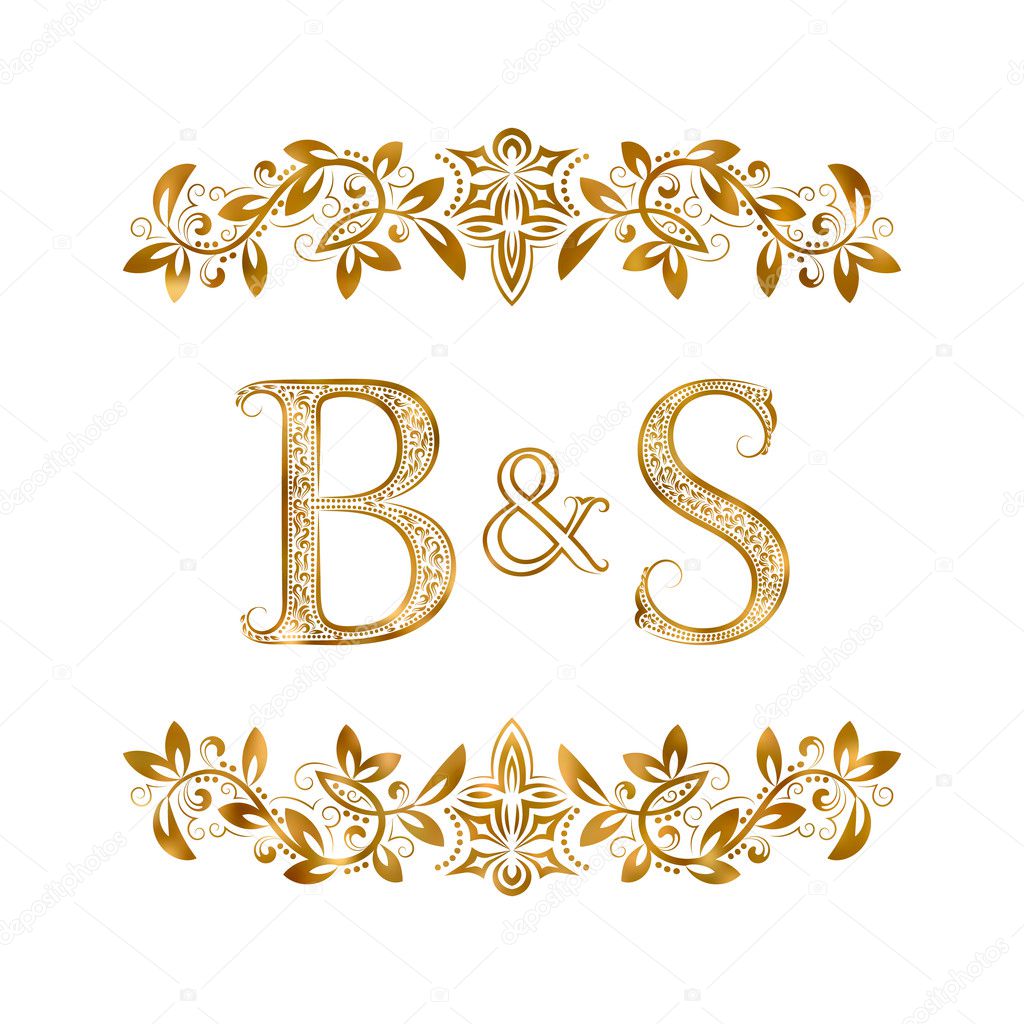 B&S vintage initials logo symbol.