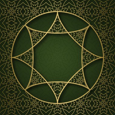 Dairesel mandala formu çerçeve ile geleneksel süs arka plan