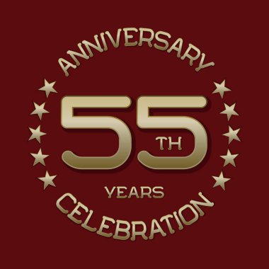 55 yıldönümü kutlama logo simge.