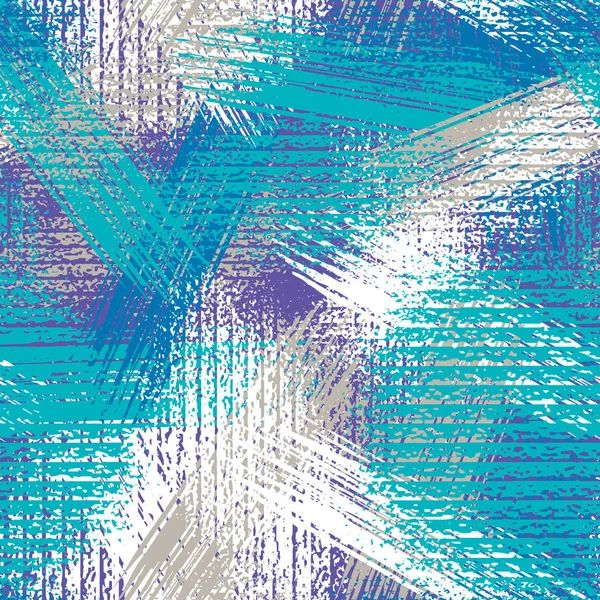Abstracte grunge naadloze chaotische patroon met penseelstreken. Stedelijke winter camouflage patroon. — Stockvector