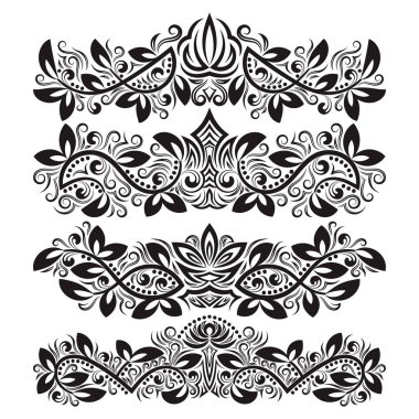 Süslü dekoratif süsler. Tasarım Dekoratif-süsleme elementler.