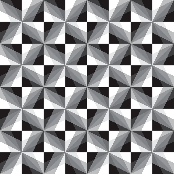 Abstraktní vektor bezešvé vzor monochromatických čtverců. — Stockový vektor