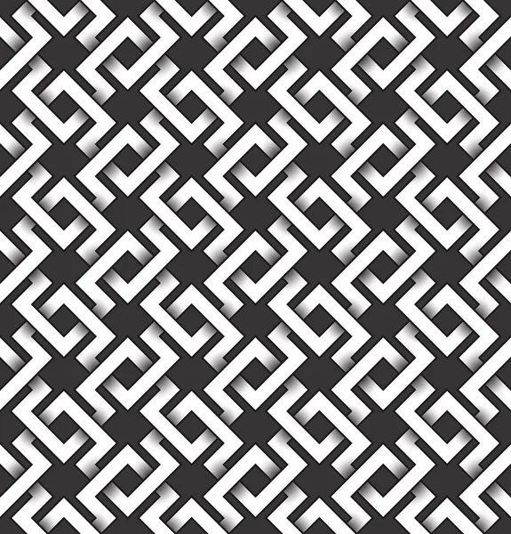 Tek renkli seamless modeli iç içe geçmiş çizgiler. Yinelenebilir arka plan.