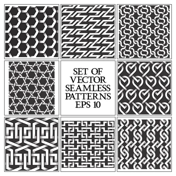 Tek renkli Dikişsiz desen seti. Yinelenebilir arka renk örnekleri.