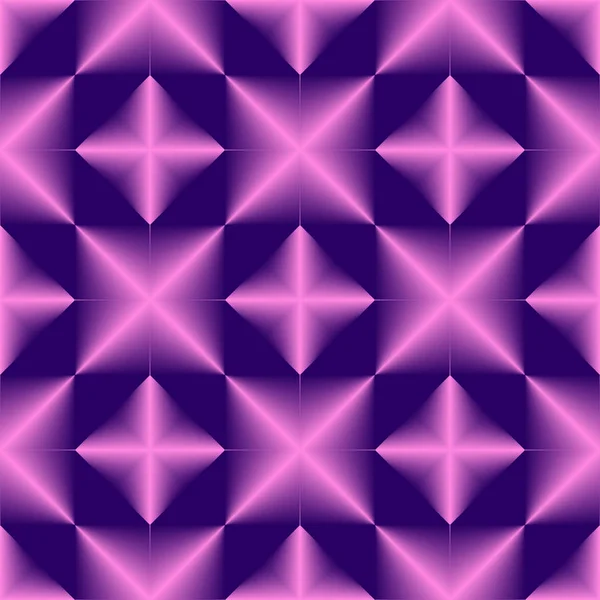 Rózsaszín kék színátmenet geometriai zökkenőmentes minta. — Stock Vector