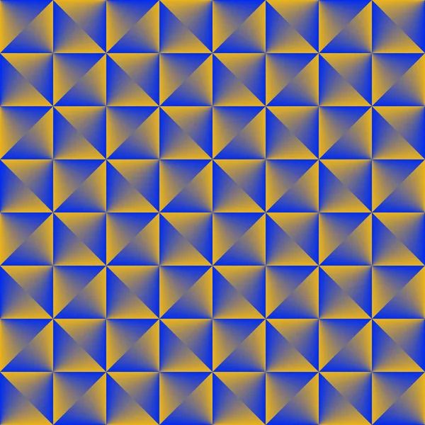 Zlatá modré směsi geometrický vzor bezešvé. — Stockový vektor