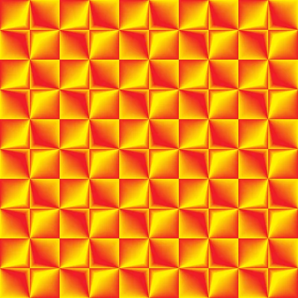 Sárga piros kevert geometriai zökkenőmentes minta. — Stock Vector