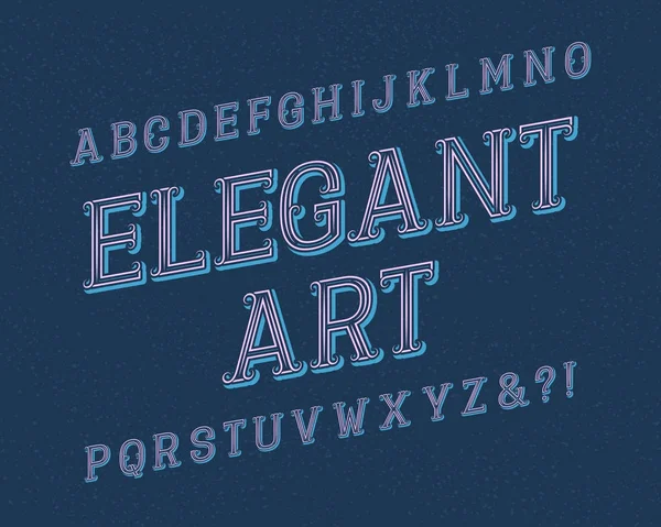 Elegante tipografía Art. Fuente Vintage. Alfabeto inglés aislado . — Vector de stock