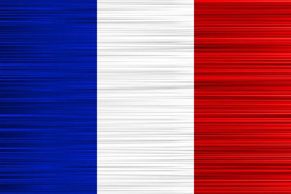 Concept vectoriel du drapeau français. Fond bleu blanc rouge avec effet spécifique de rayures inégales . — Image vectorielle