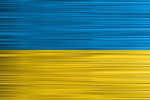 Concepto vectorial de bandera ucraniana. Fondo azul amarillo con efecto específico de rayas irregulares . — Vector de stock