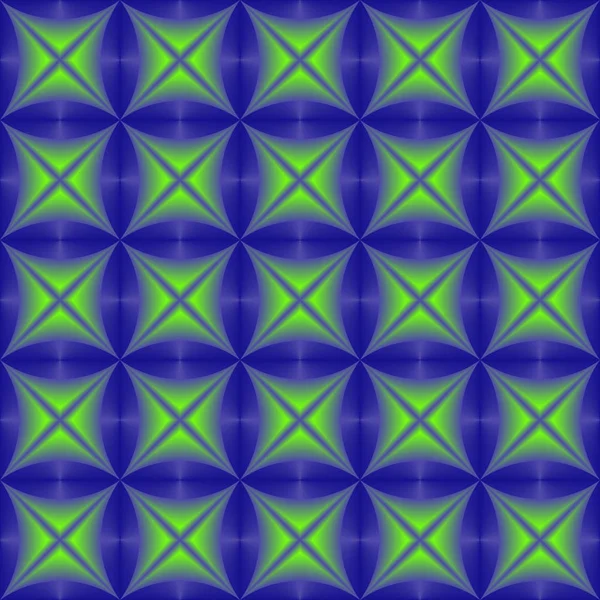Green blue blended geometric seamless pattern. — Stock Vector