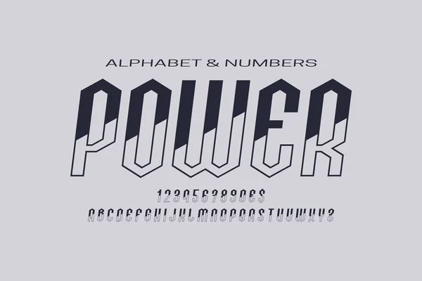 Kursive Anzeigeschrift Stilvolle Buchstaben Zahlen Und Währungszeichen Vereinzeltes Englisches Alphabet — Stockvektor