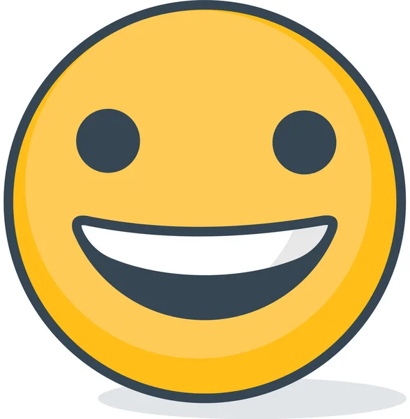 Emoticon alegre isolado. Emoticon vetorial . —  Vetores de Stock