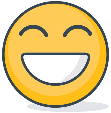 İzole mutlu ifade. İzole ifade.