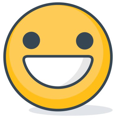 İzole mutlu ifade. İzole ifade.