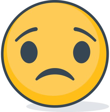 İzole üzgün ifade. İzole ifade.