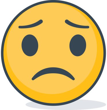 İzole üzgün ifade. İzole ifade.