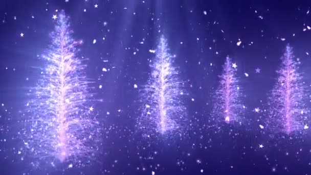 Árvore de Natal abstrata 4 Fundo Loopable — Vídeo de Stock