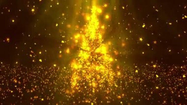 Noel Ağacı Yıldız 3 Loopable Arka Plan