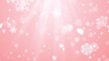 Noel Kış Snowflakes 6 Loopable Arka Plan