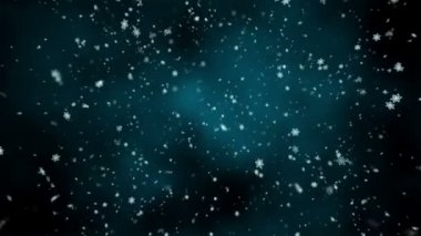 Kar ve Kar Taneleri Sonbahar 8 Döngüye Girilebilir Arka Plan