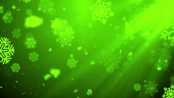 Natale inverno fiocchi di neve 11 Sfondo Loopable — Video Stock