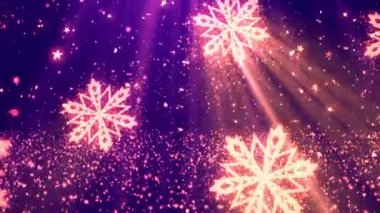 Noel Kar Taneleri Glitters 7 Döngül Arka Plan